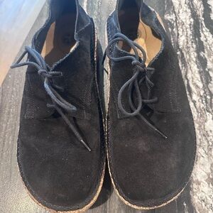 Birkenstock Black Suede Gary Shoes